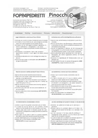 Notice Foppapedretti PINOCCHIO Lit bébé