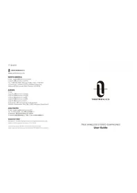 Notice TaoTronics TTBH053 Earplug