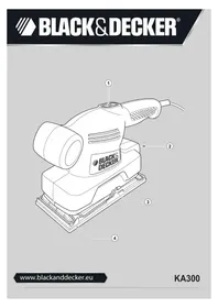 Notice BLACK & DECKER KA300 Zımpara makinesi