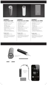 Notice Avanca POWERBAR PRO AVPB0500 Batterie portable