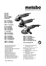 Notice METABO W 13125 QUICK Jahvataja