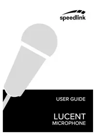 Notice Speedlink LUCENT SL8708BK Microphone