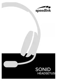 Notice Speedlink SONID SL870002BKGY Casque