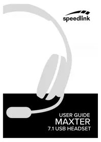 Notice Speedlink MAXTER SL860003BK Casque