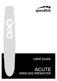 Notice Speedlink ACUTE SL6198RRBK Télécommande sans fil