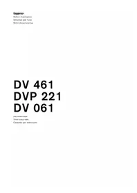 Notice GAGGENAU DV061100 Macchine per confezionamento sottovuoto