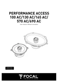 Notice FOCAL 100 AC Haut-parleur voiture