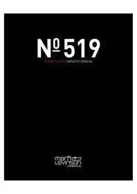 Notice Mark Levinson NO519 Cd 播放器/录音机