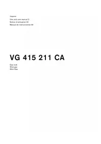 Notice GAGGENAU VG 415 211 CA Cocina