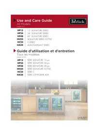 Notice Perlick HA24FB31L Congélateur