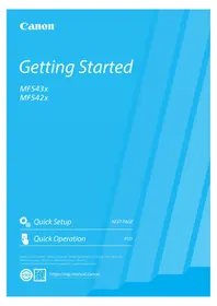 Notice CANON ISENSYS MF543X Inprimagailu