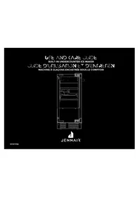 Notice JENN-AIR JUIFN15HX Machine à glace