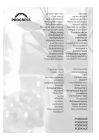 Notice PROGRESS PDB9040E Hotă de bucătărie
