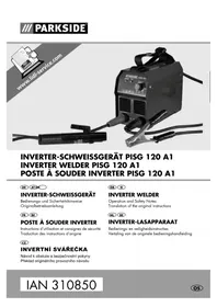 Notice PARKSIDE PISG 120 A1 Poste à souder