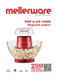 Mellerware Pop &amp; Go 27302 - Machine à popcorn