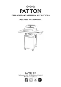 Notice Patton BBQ PATIO PRO CHEF 2+ Barbecue