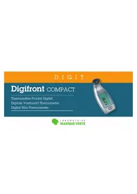 Notice Marque Verte DIGIFRONT COMPACT Thermomètre