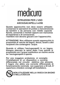 Notice Medicura M356 Sèche cheveux