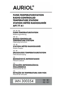 Notice AURIOL AFT 77 A1 Estación meteorológica