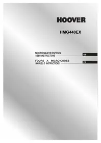 Notice HOOVER HMG440 EX Microwave Oven