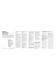 Notice PIONEER NDDVR100 Dashcam