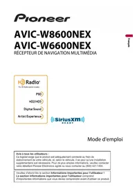 Notice PIONEER AVICW6600NEX Système de navigation GPS