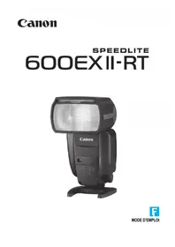 Notice CANON SPEEDLITE 600EX IIRT Flash externe