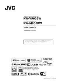 Notice JVC KWV960BW Lecteur dvd