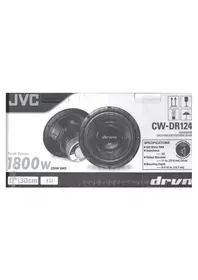 Notice JVC CWDR124 Caisson de basses