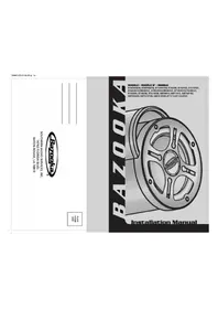 Notice Bazooka BT8024DVC Caisson de basses