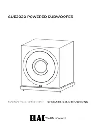 Notice ELAC DEBUT 2.0 SUB3030 Caisson de basses