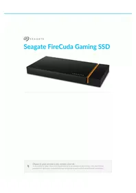 Notice SEAGATE FIRECUDA GAMING SSD SSD