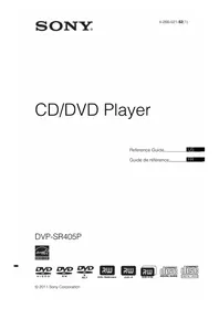 Notice SONY DVPSR405P Lecteur dvd