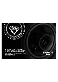 Notice KLIPSCH IC800T 扬声器