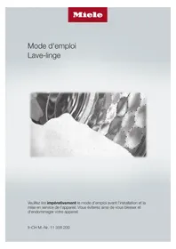 Notice MIELE WWG 60060 CH Lave-linge