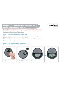Notice Newfeel DISTA 100 Podomètre