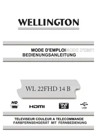 Notice Wellington WL22FHD14B Téléviseur