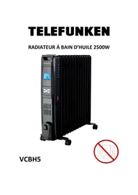 Notice TELEFUNKEN VCBH5 Poêle