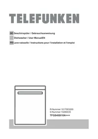 Notice TELEFUNKEN TFGS45SI10A+++ Dishwasher