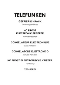 Notice TELEFUNKEN TFG193FE1 Congélateur