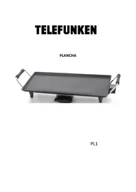 Notice TELEFUNKEN PL1 Plaque de grill