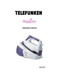 Notice TELEFUNKEN HAPPYCARE HCCV2 Fer à repasser