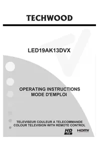 TECHWOOD LED19AK13DVX - Téléviseur