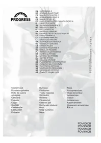 Notice PROGRESS PDV9160B Hotă de bucătărie