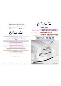 Notice SUNBEAM CLASSIC 3965099 Fer à repasser