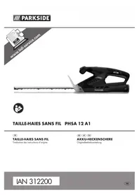 Notice PARKSIDE PHSA 12 A1 Taille-haies