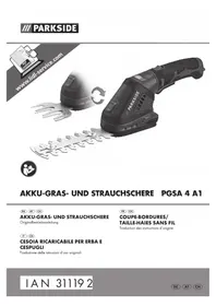 Notice PARKSIDE PGSA 4 A1 Taille-haies