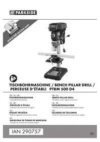 Notice PARKSIDE PTBM 500 C3 Furadeira