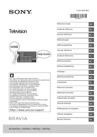 Notice SONY BRAVIA KD43X7056 Προβολέας