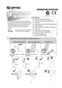 Notice OPTEX HX40AM Détecteur de mouvements